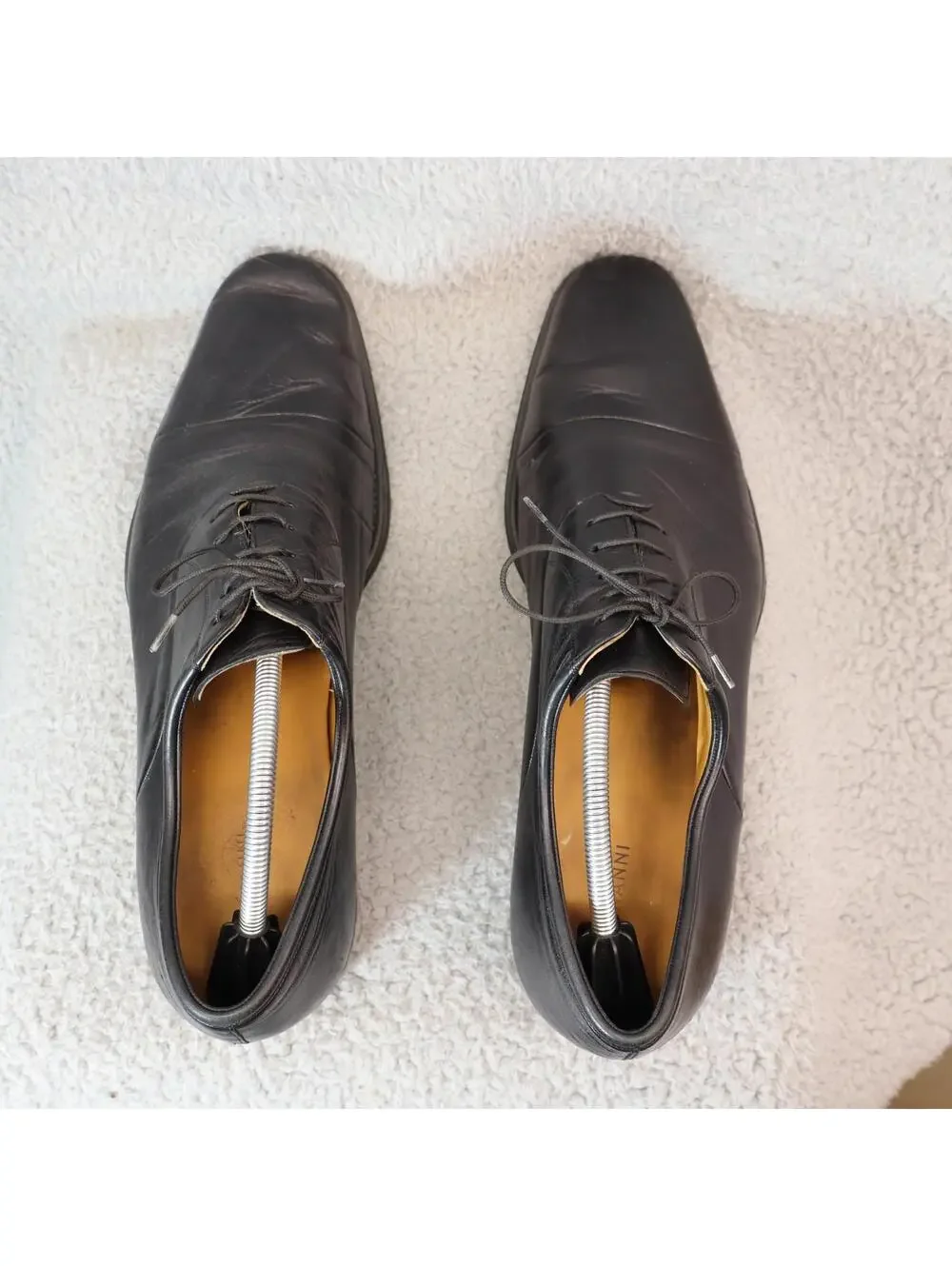 Magnanni Federico Mens 13 (D) Oxford Black Leather Cap 12654